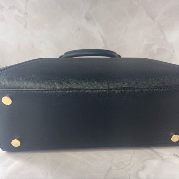 Michael Kors Prism Satchel With Matching wallet Black Saffiano Leather - Picture 5 of 16